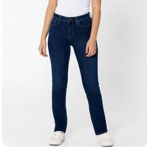 J Brand dark wash straight leg mid rise SZ 28"